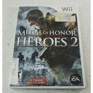 Medal of Honor: Heroes 2 - Nintendo Wii Video Games, 2007 Complete Tested Works